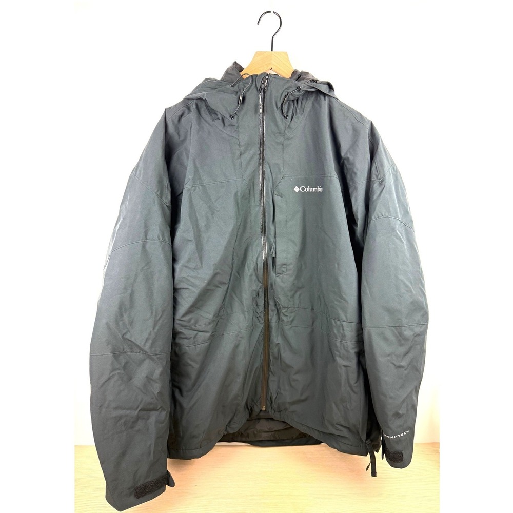 Columbia Mens NWT Powder Canyon Interchange‎ Jacket XL Omni-Tech Black